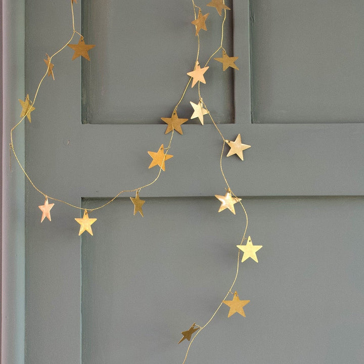 Guirlande d'étoiles en laiton