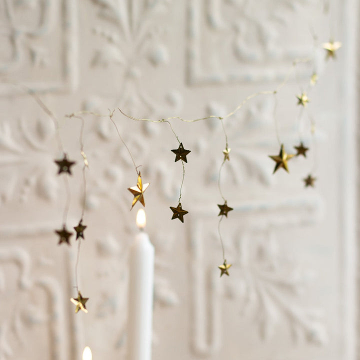 Guirlande d'étoiles en laiton
