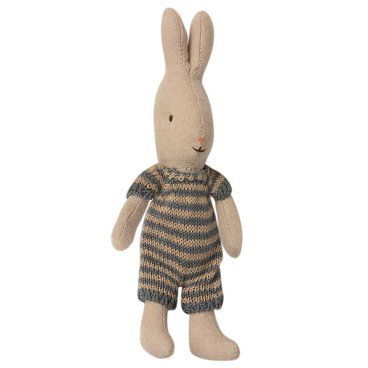 Rabbit with its "Maileg" navy blue overalls