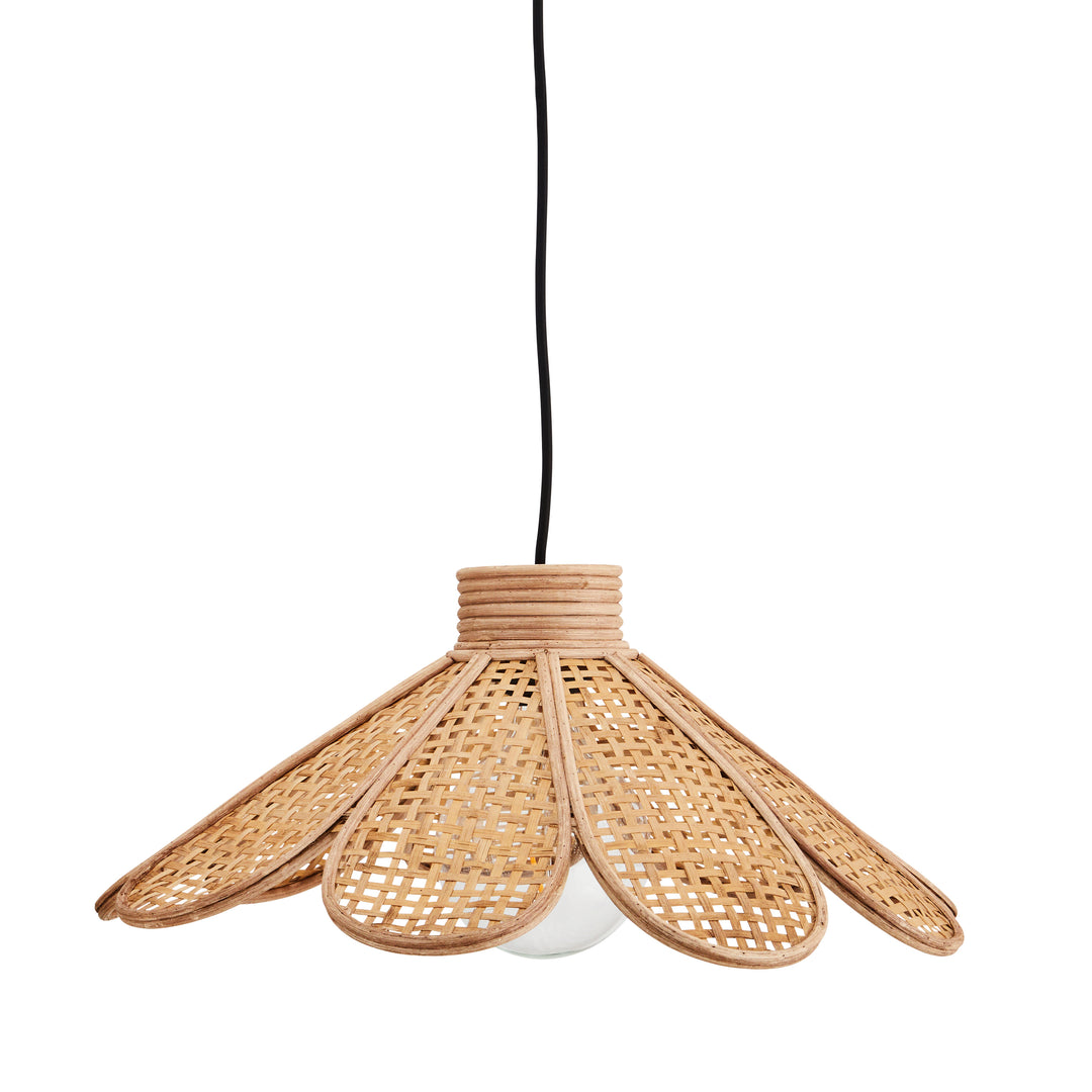 Luminaire Fleur Rattan Tressé Madam Stoltz