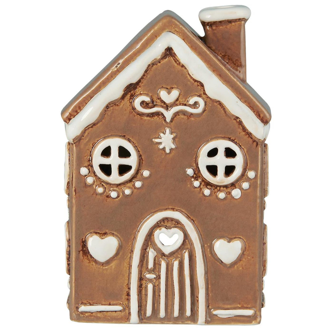 Maison photophore pain d'épices coeurs Ib Laursen