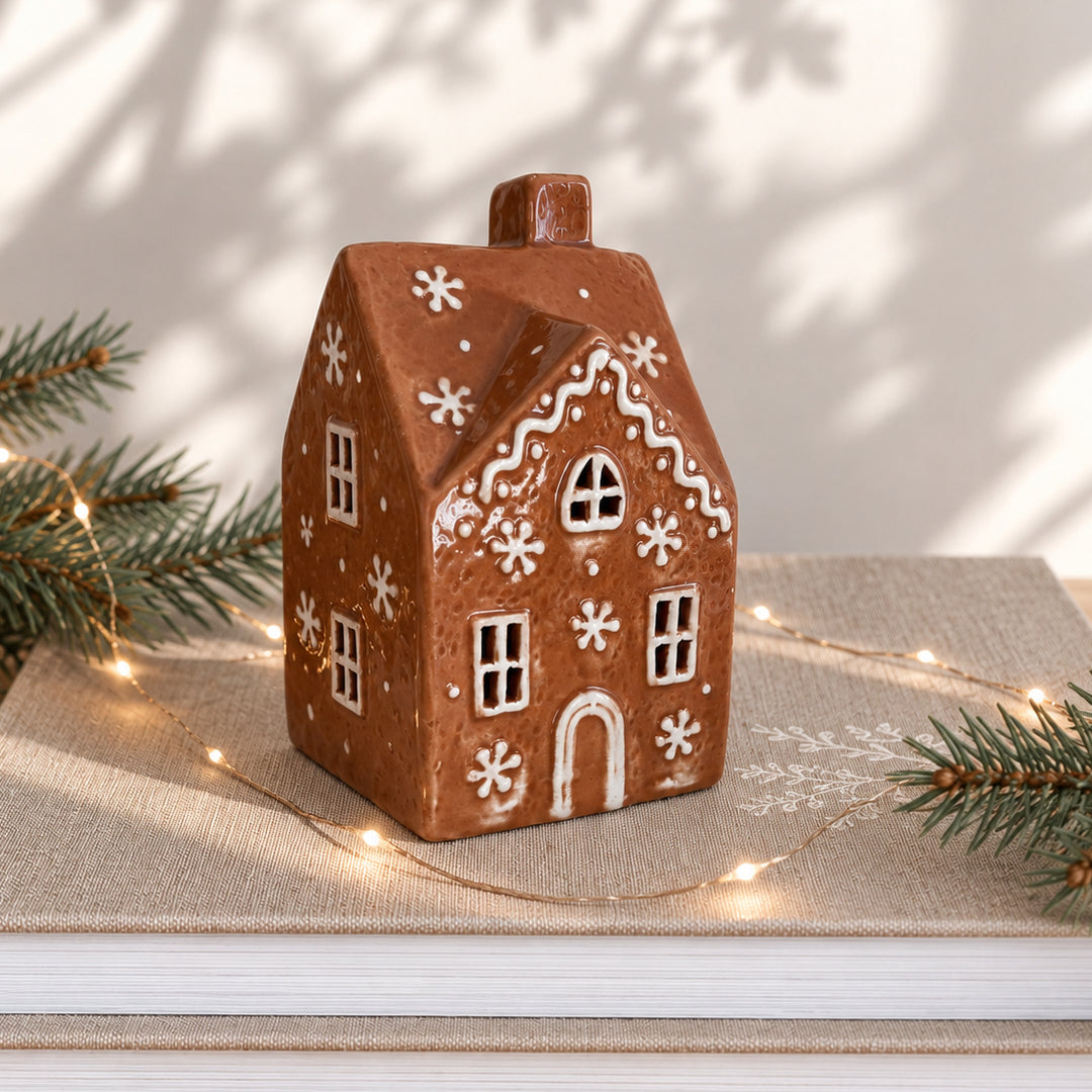 Maison de Noël LED Pain d’Épices Céramique