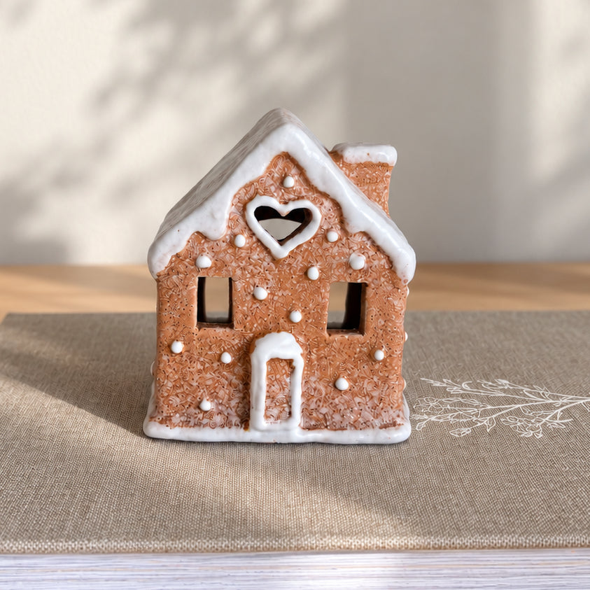 Maison photophore pain d’épices déco de Noël - 2 tailles disponibles