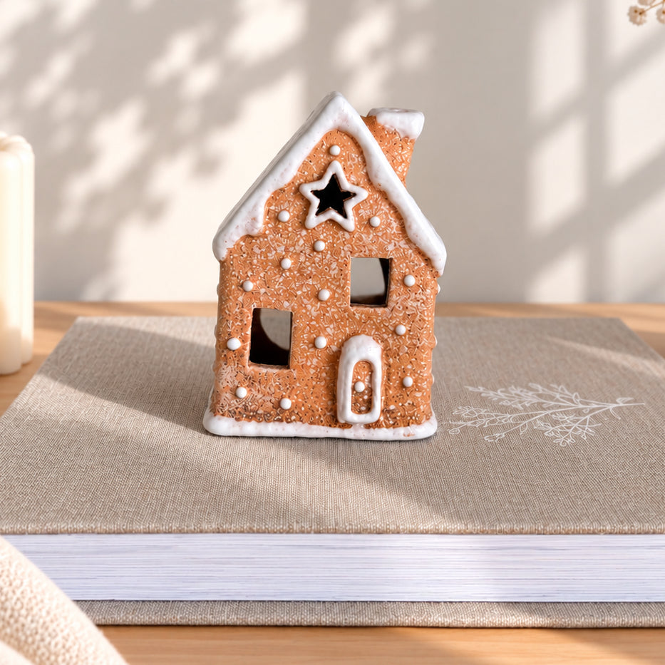 Maison photophore pain d’épices déco de Noël - 2 tailles disponibles