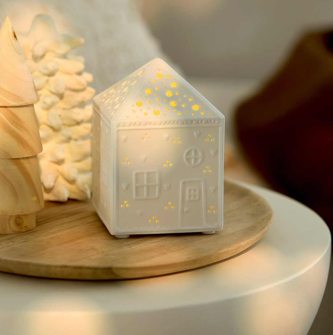 Maison gingerbread lumineuse LED Räder
