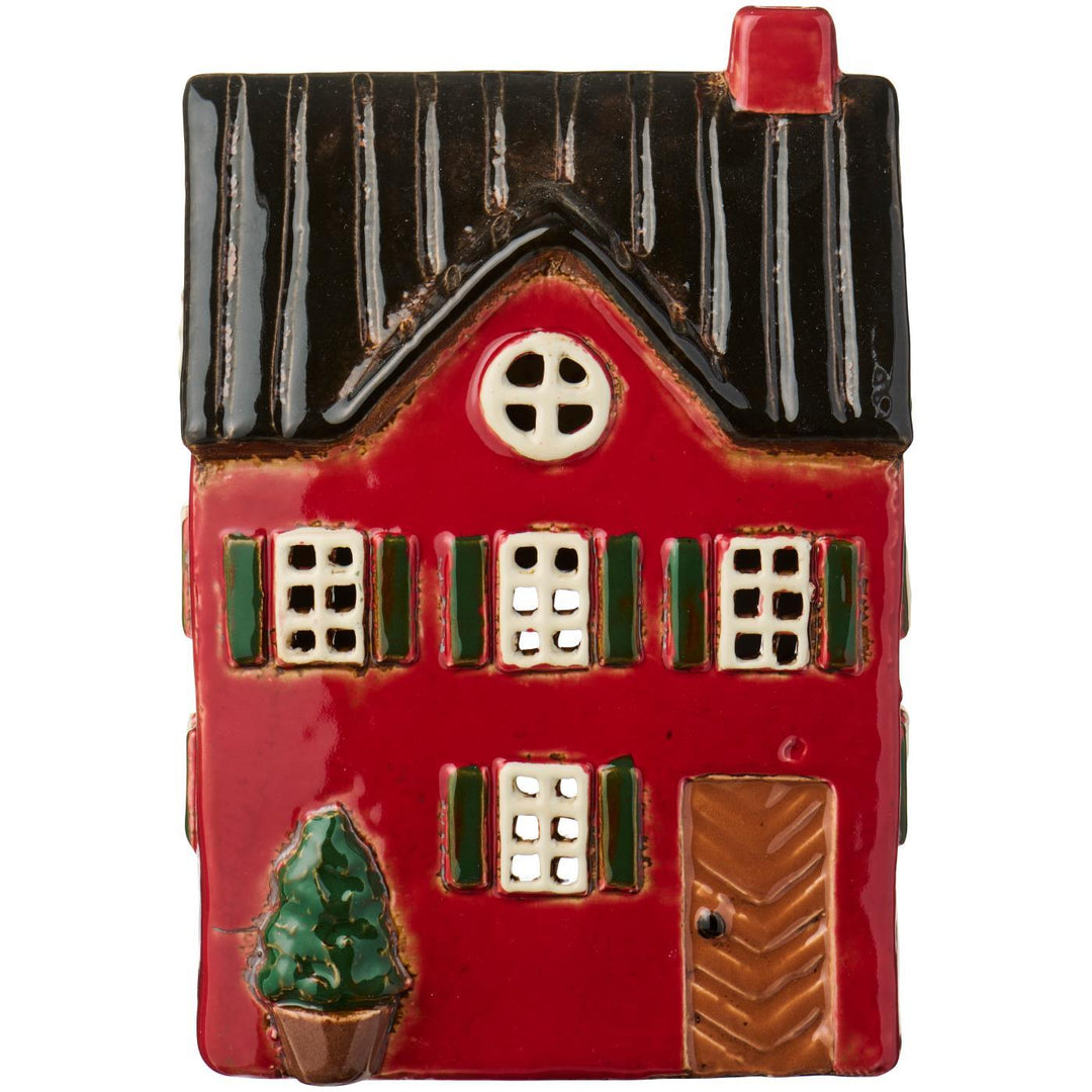 Maison Céramique IB Laursen avec sapin Photophore