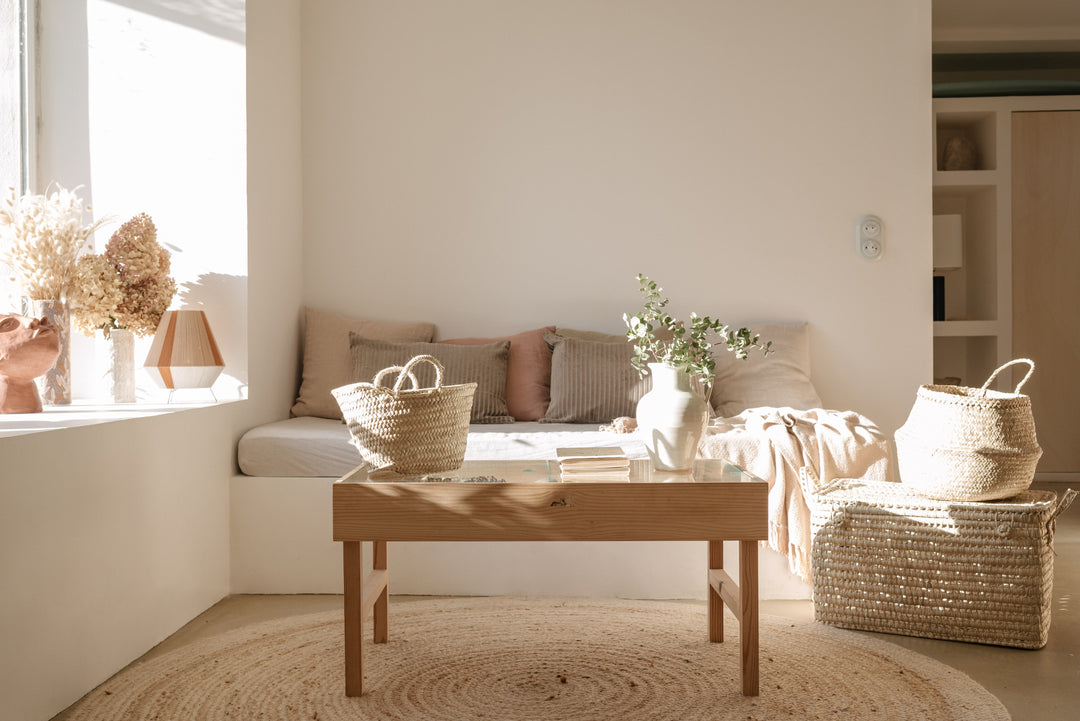 Coffre en feuilles de palmier