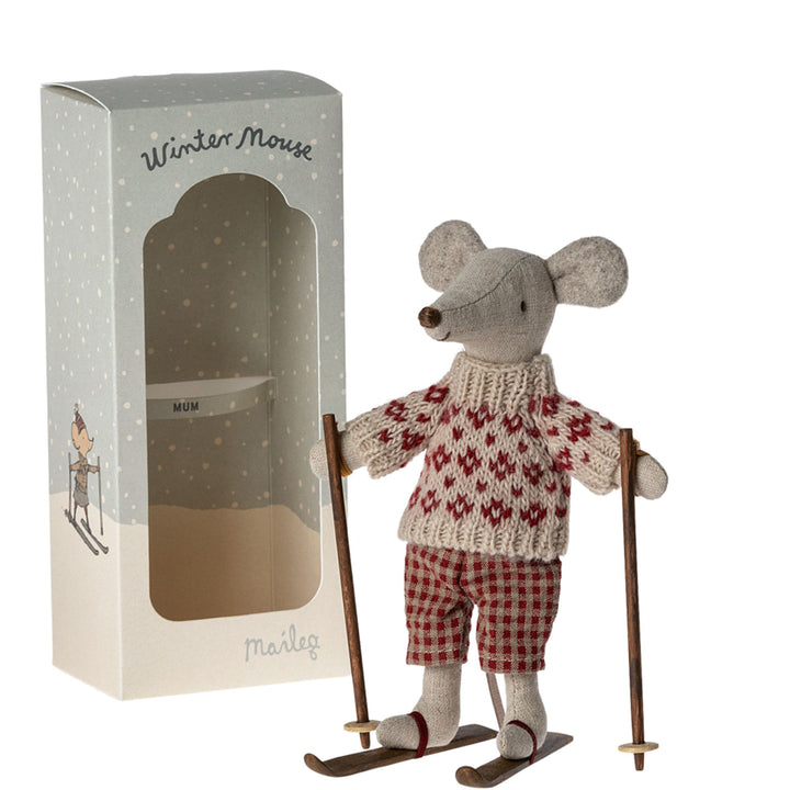 Maman souris ski Maileg