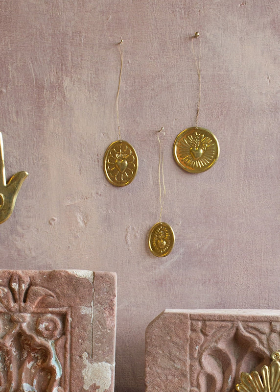 Médaillon coeur ex-voto medium