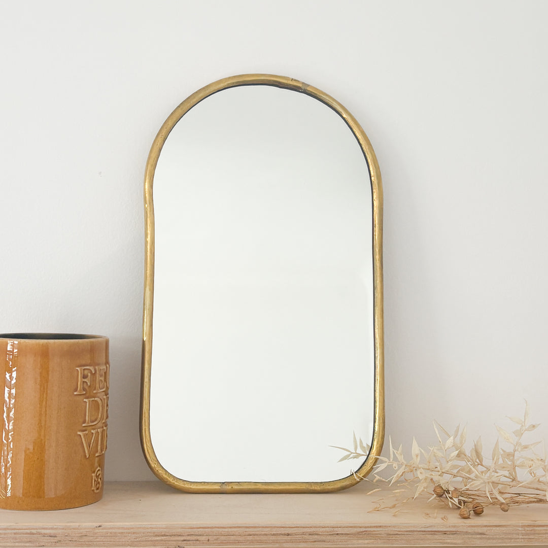Miroir porte en laiton S