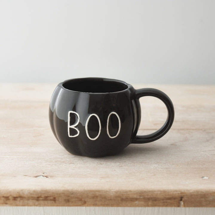Mug citrouille BOO noir