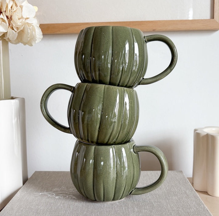 Khaki pumpkin mug
