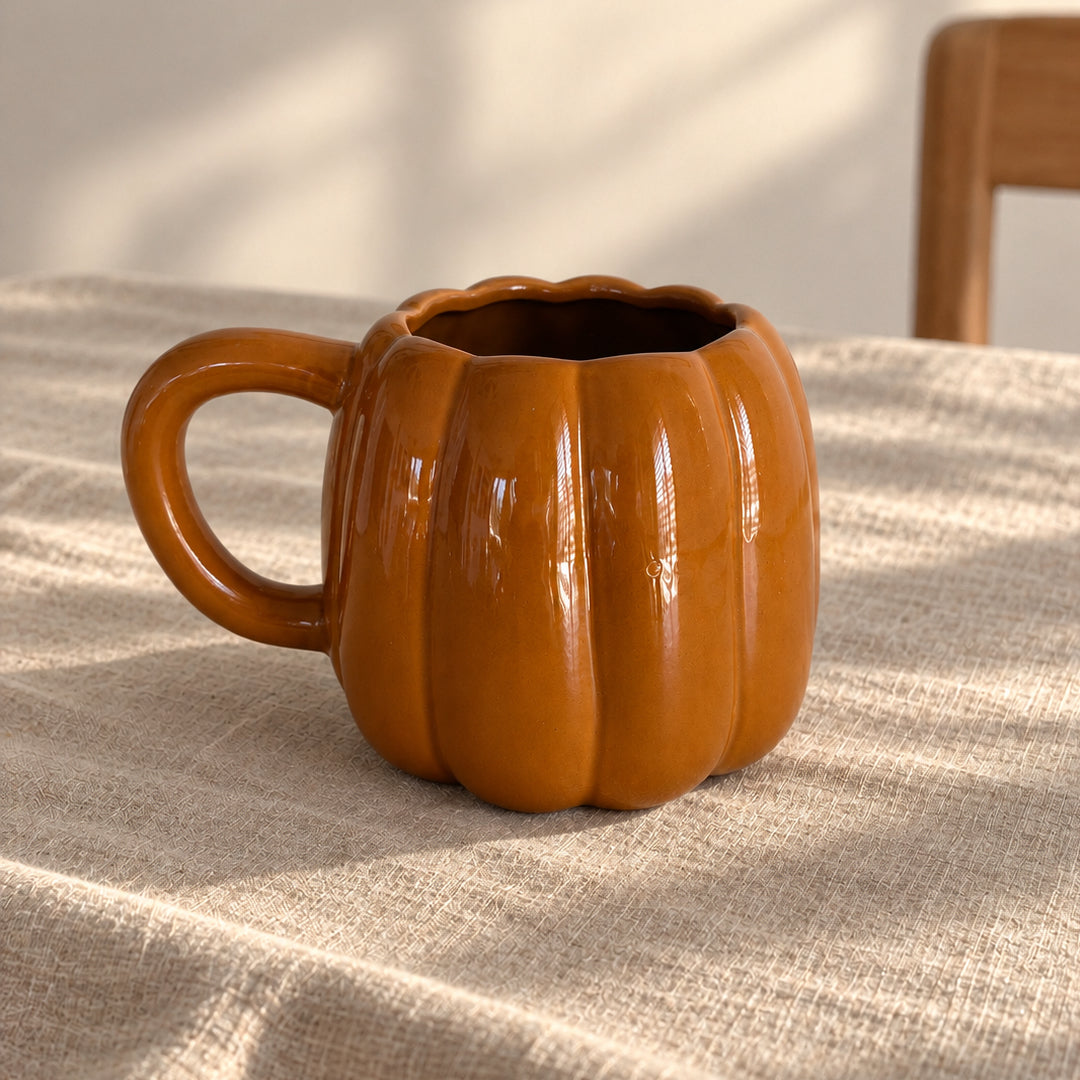 Mug citrouille en céramique