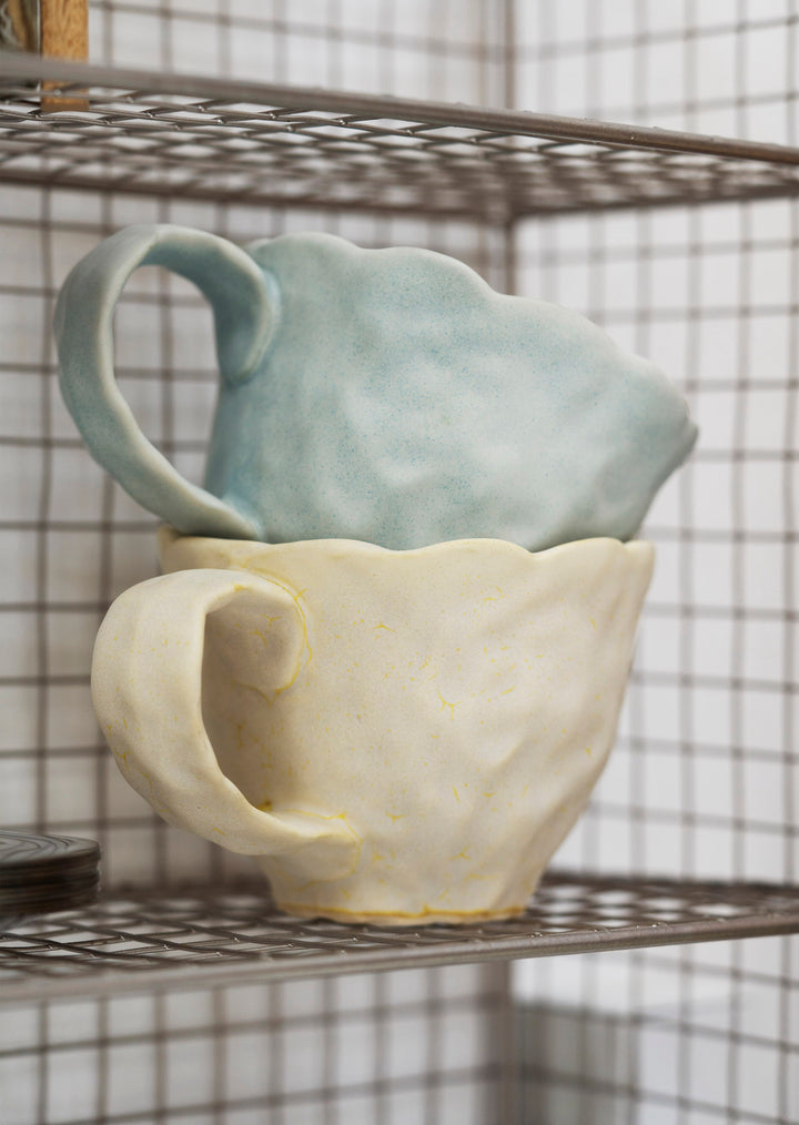 Mug fleur beige Madam Stoltz