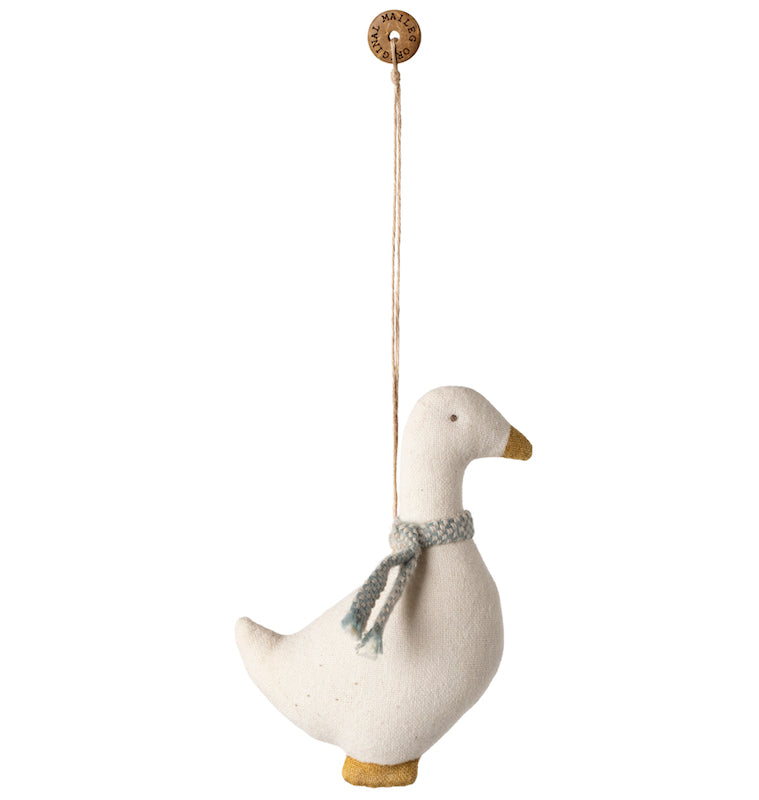 Cotton goose with blue scarf "Maileg"