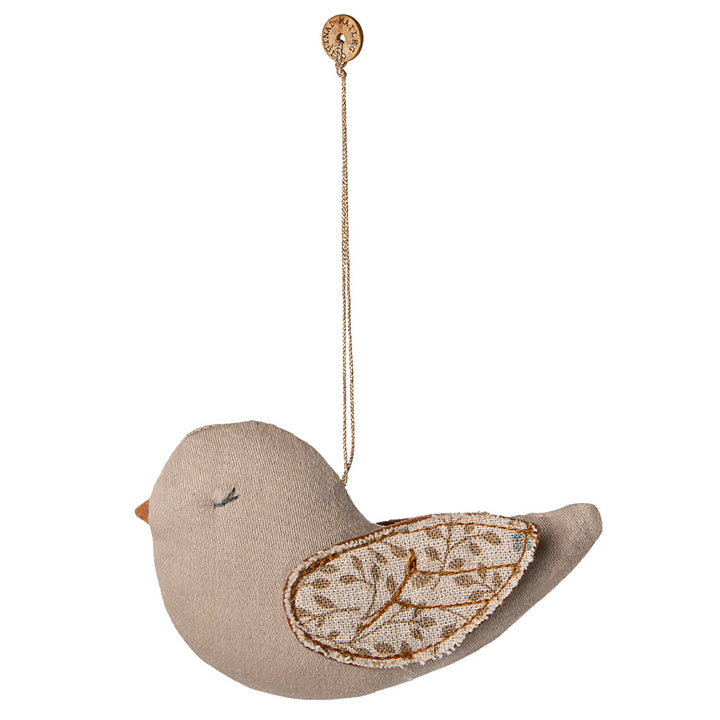Oiseau en coton Maileg fleuri