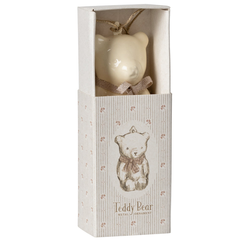 "Maileg" White and Pink Teddy Bear Decoration