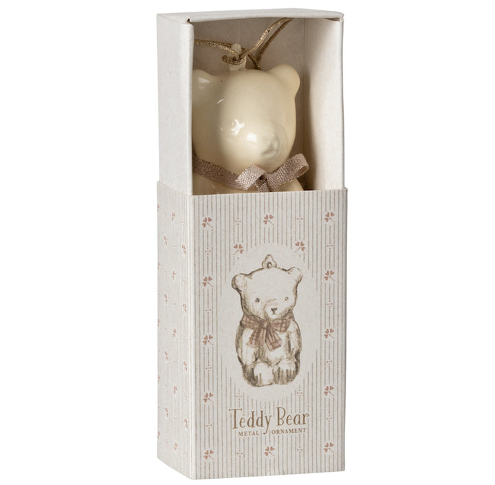 "Maileg" White and Pink Teddy Bear Decoration