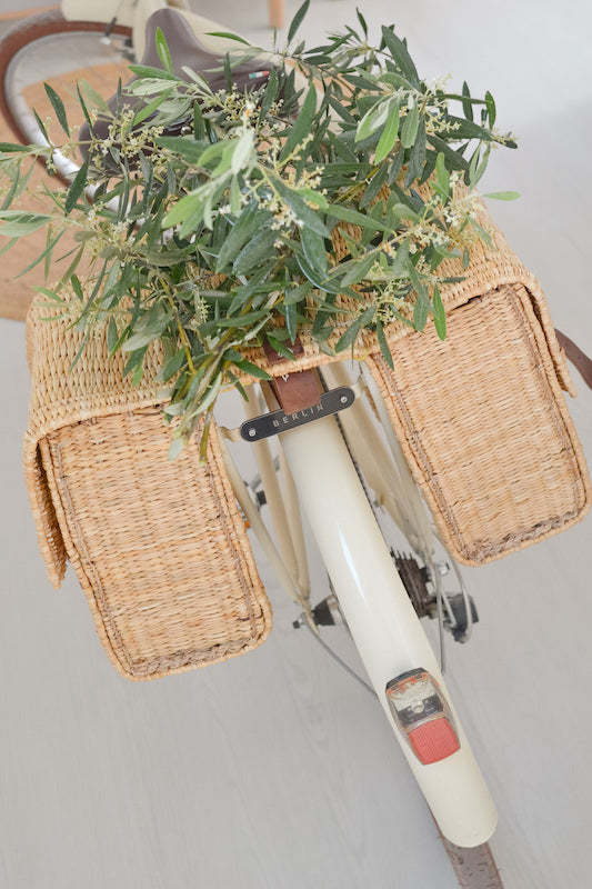 Rush basket for bicycle
