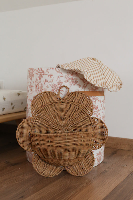 Brown wall flower basket