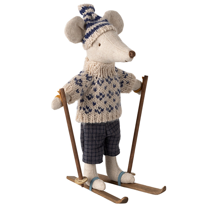 Souris papa skieur Maileg