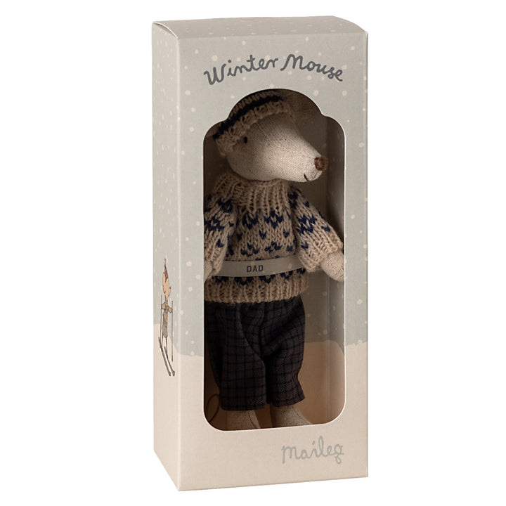 Souris papa skieur Maileg