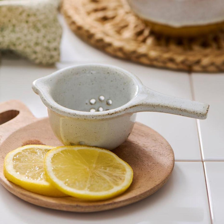 Ceramic tea strainer