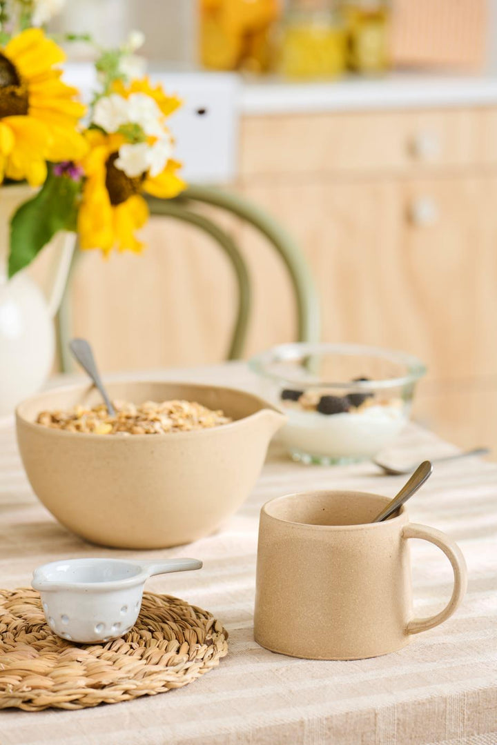 Ceramic tea strainer