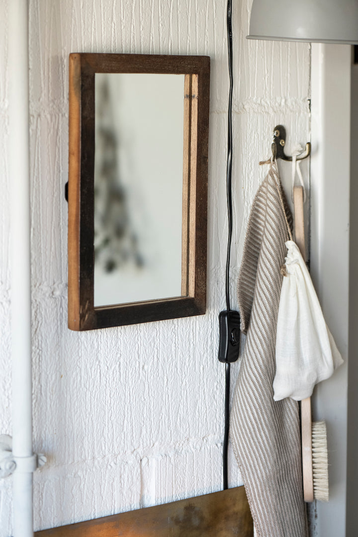 Small gold-plated double coat hook