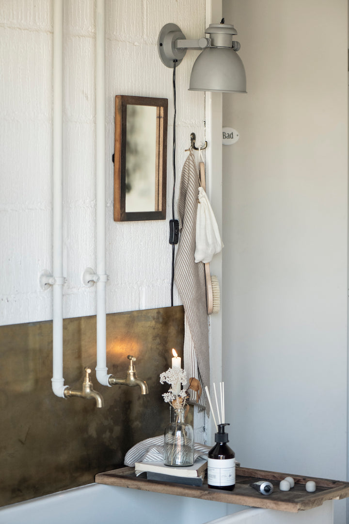 Small gold-plated double coat hook