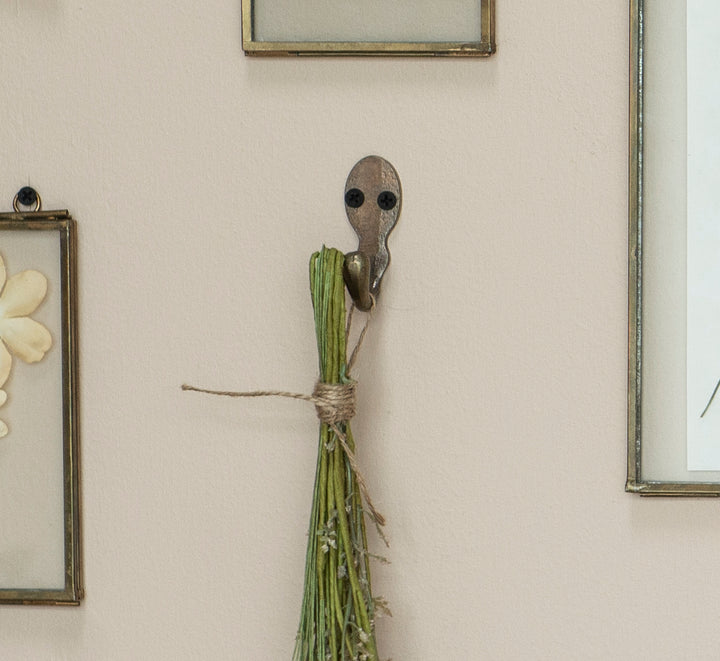 Patère simple en métal doré