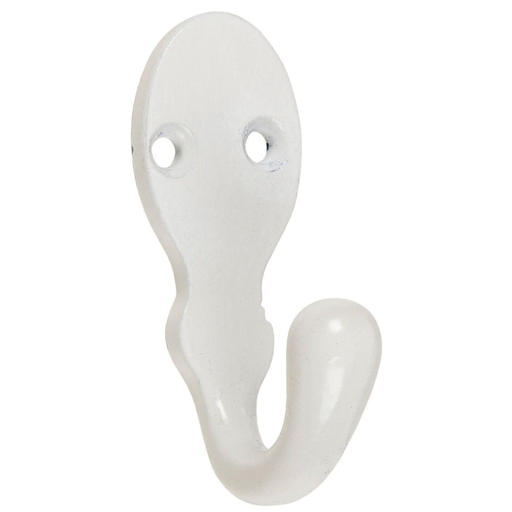 Small white double coat hook