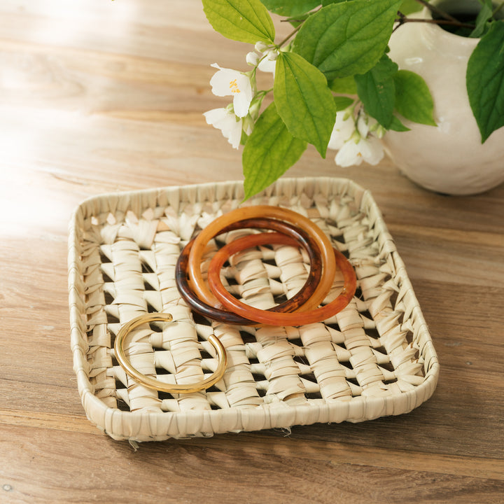 Small palm leaf basket