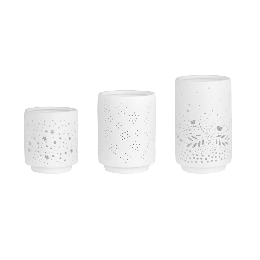 Lot de 3 photophores Rader