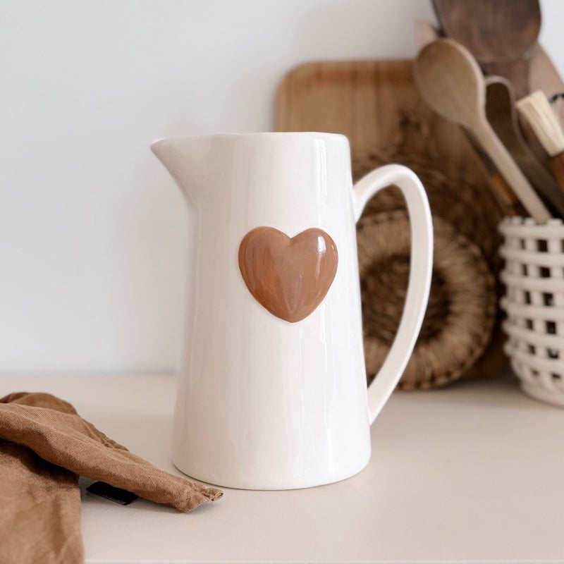 Pitcher with camel heart