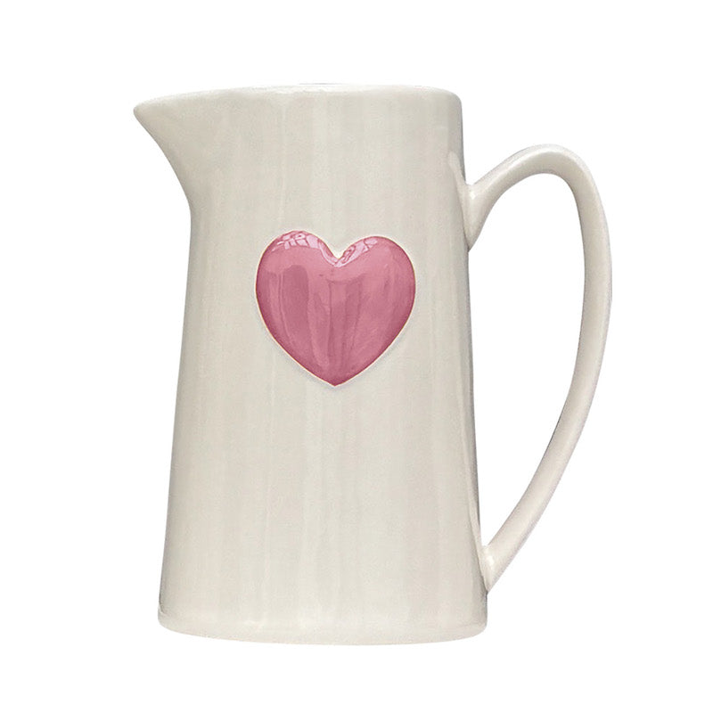 Jug with pink heart