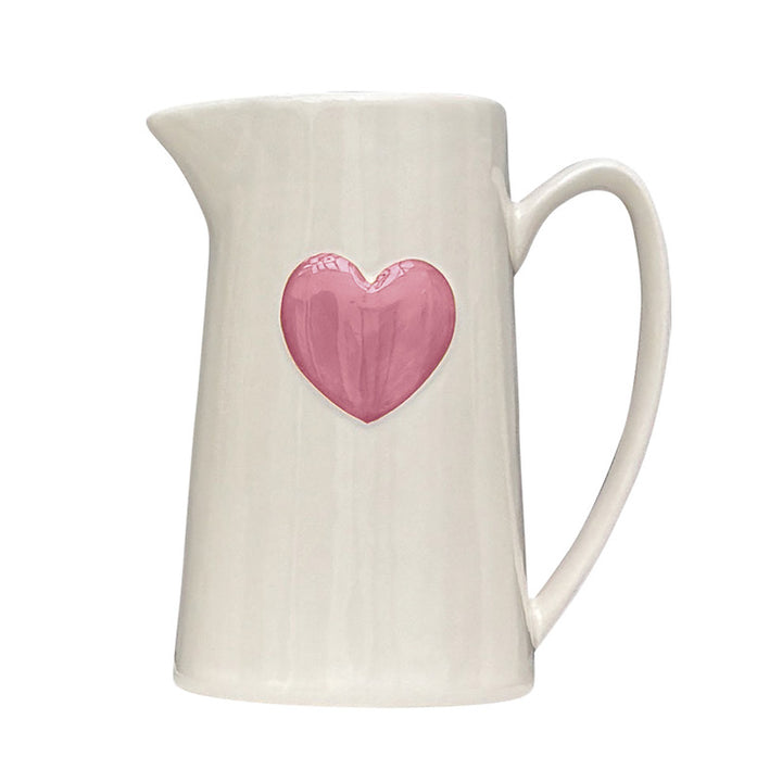 Jug with pink heart