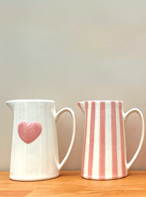 Jug with pink heart