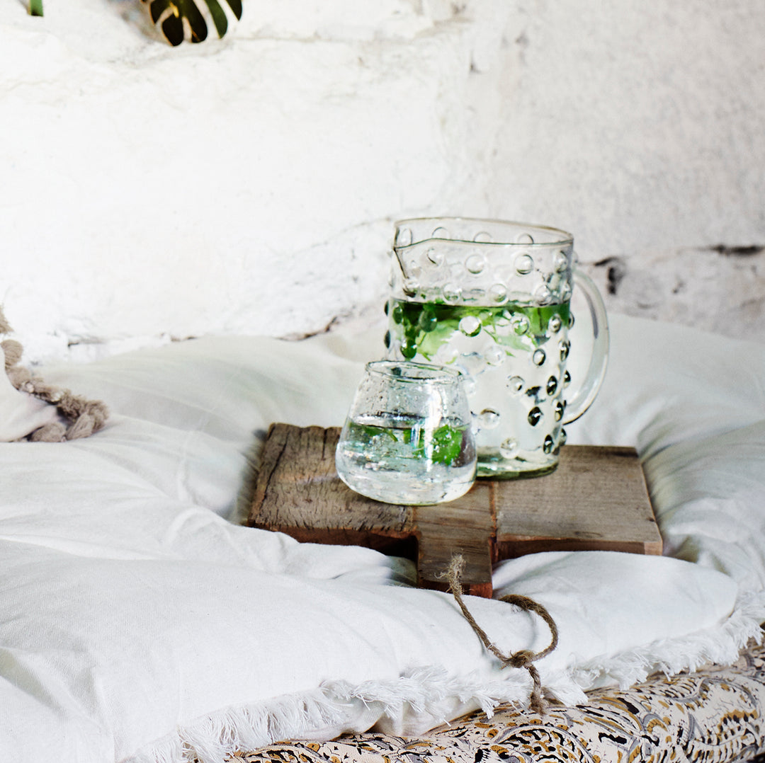 Pichet en verre à pois Madam Stoltz