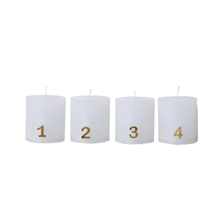 Lot de 4 pins doré pour bougie de l'avent