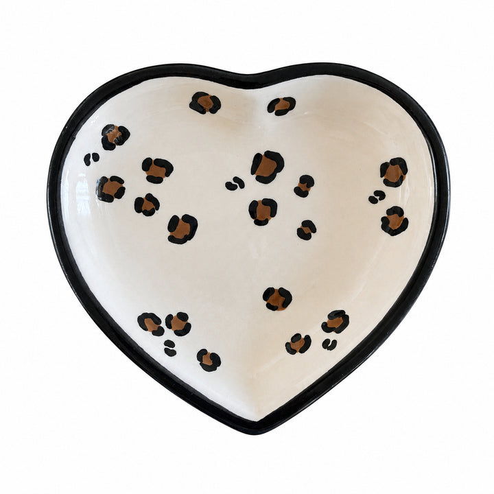 PLat coeur vide-poche léopard - Fabriqué en France
