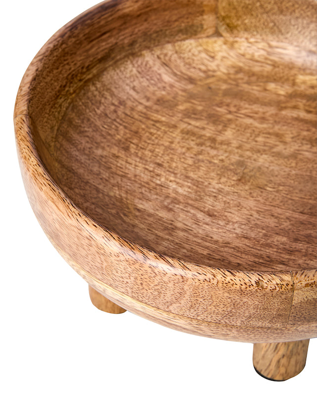 Plateau en bois sur pieds
