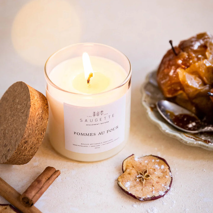 Bougie parfumée pommes au four