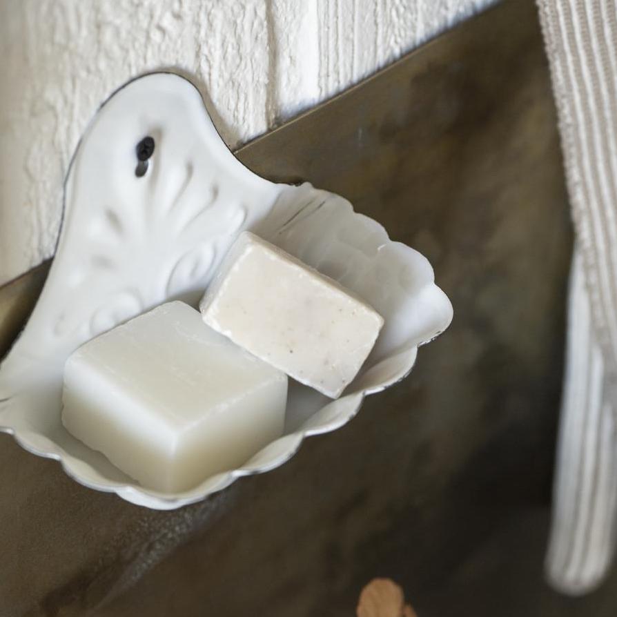 Jabonera de pared esmaltada