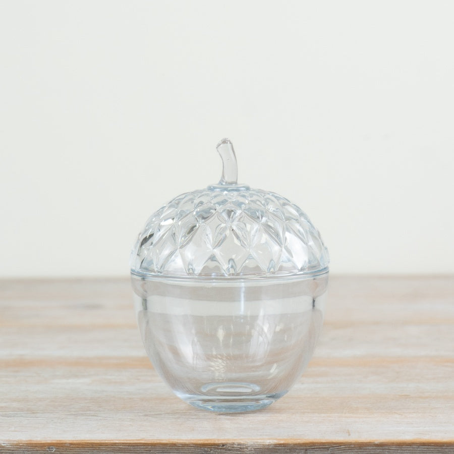 Pot forme gland en verre