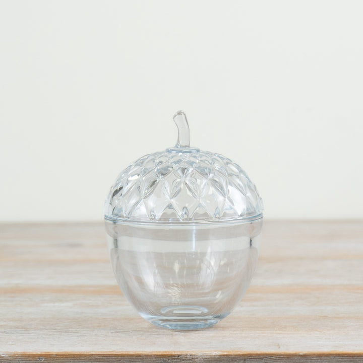 Pot forme gland en verre