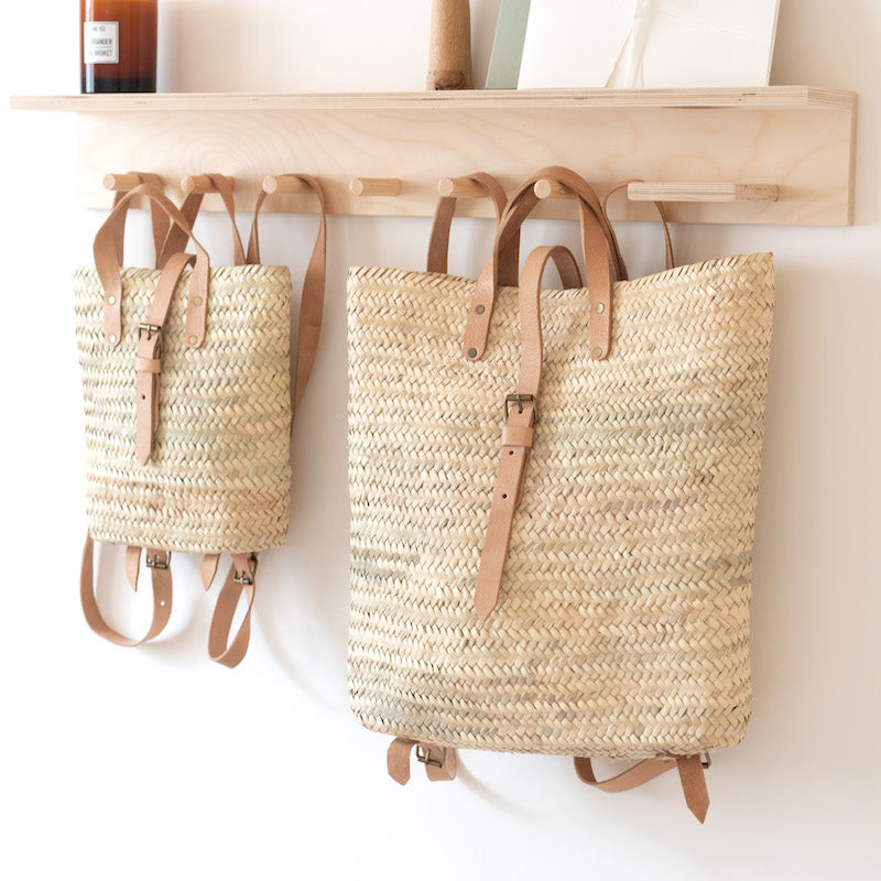 Moroccan straw backpack with one strap - Two sizes available
