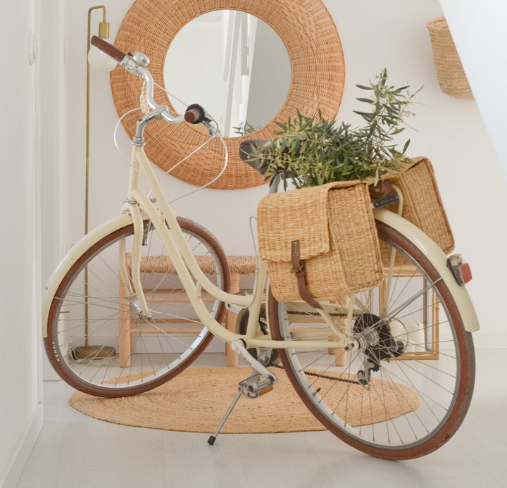 Rush basket for bicycle