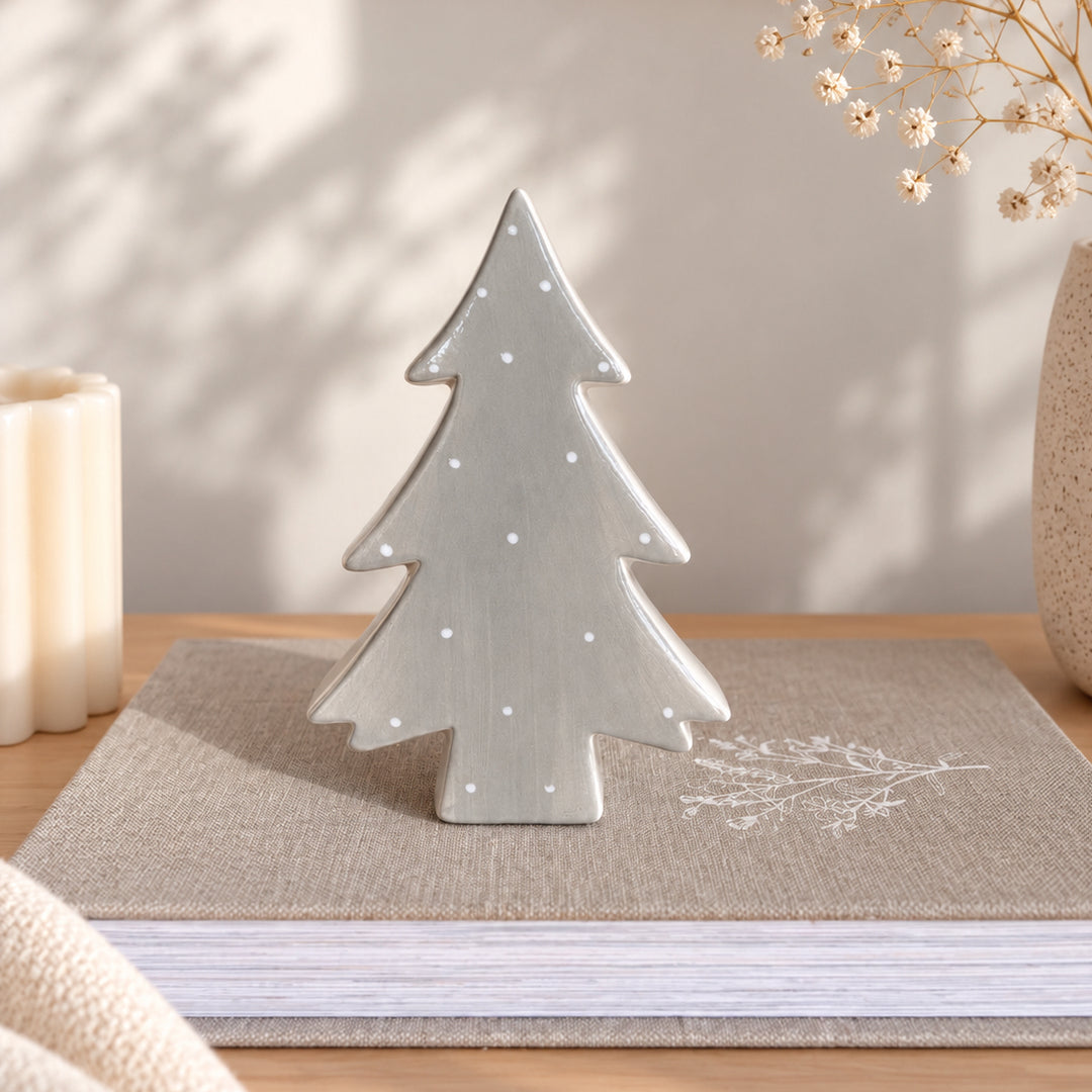 Sapin en céramique à pois