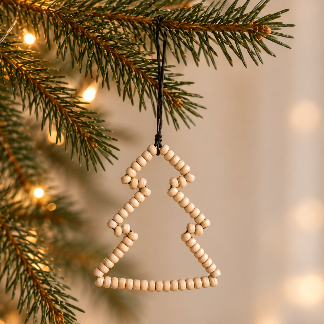 Sapin perles de bois